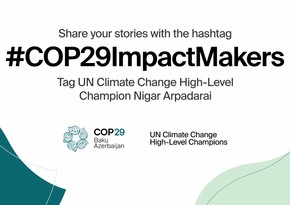 COP29-la əlaqəli “Fərqlilik yaradanlar” adlı qlobal kampaniyaya başlanılıb