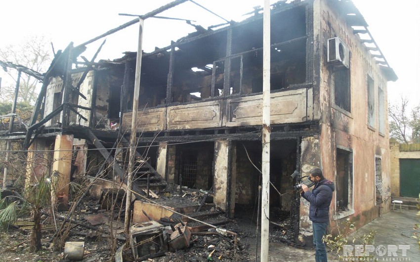 В Барде сгорел дом чиновника, есть жертвы - ВИДЕО - ФОТО