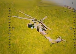 Ukrainian Security Service strikes Russian helicopter with fpv-drone in Kursk