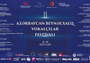 II Azərbaycan Beynəlxalq Vokalçılar Festivalı keçiriləcək