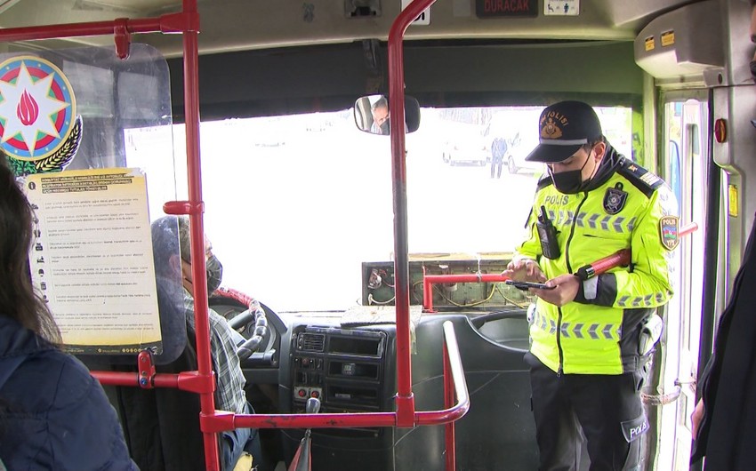 Narkotikin təsiri altında avtobus idarə edən sürücülər saxlanılıb