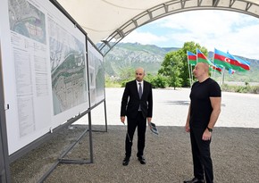 Azerbaijani President lays foundation stone for Minjivan settlement in Zangilan district