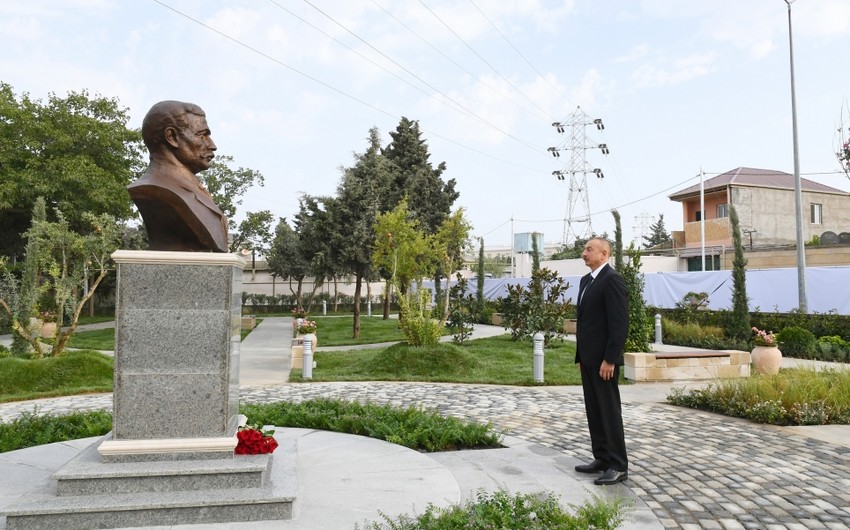 Президент Азербайджана принял участие в открытии парка в Амирджане