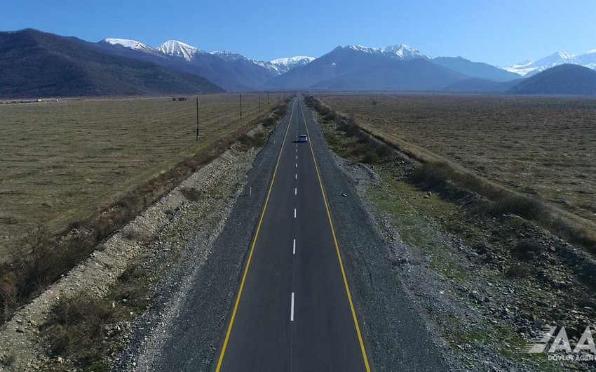 Qaxda Aşağı Malax-Qaşqaçay-Armudlu yolu yenidən qurulub