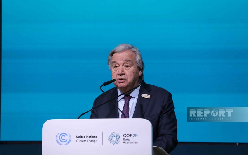 UN Sec.-Gen.: Financial aspect of COP29 results to be one of key elements