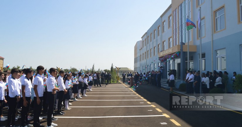 School built by Heydar Aliyev Foundation in Tartar inaugurated