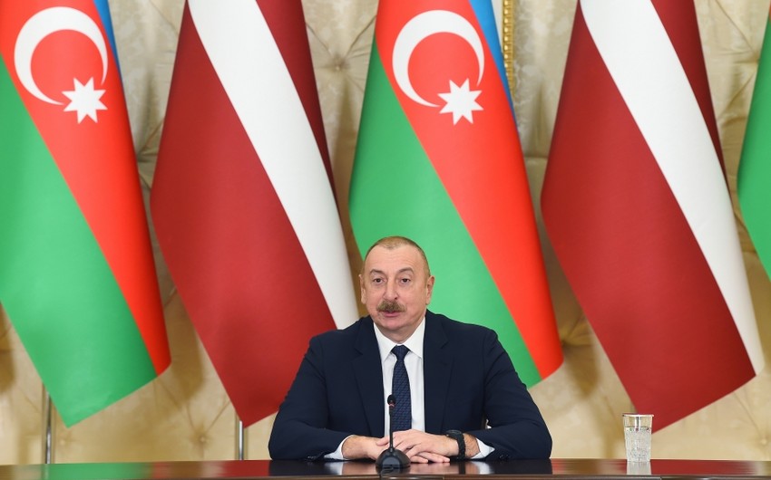 Prezident: Latviya və Azərbaycan strateji tərəfdaşlardır