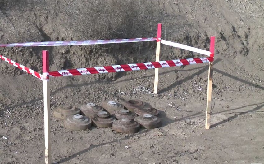 На дороге в агдамское село Баш Гарвенд обезврежено 10 противотанковых мин 