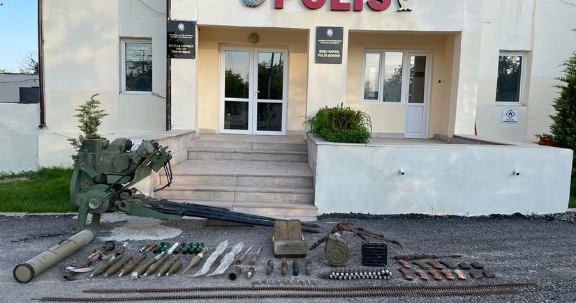 Numerous weapons and ammunition found in Shusha 