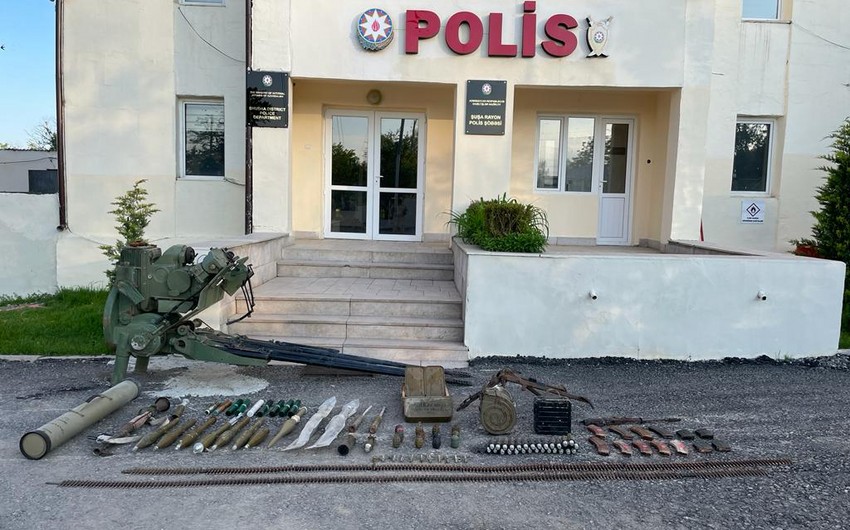 Numerous weapons and ammunition found in Shusha 
