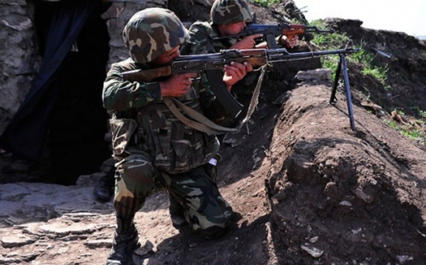 Армяне вновь обстреляли азербайджанские позиции из минометов и крупнокалиберных пулеметов