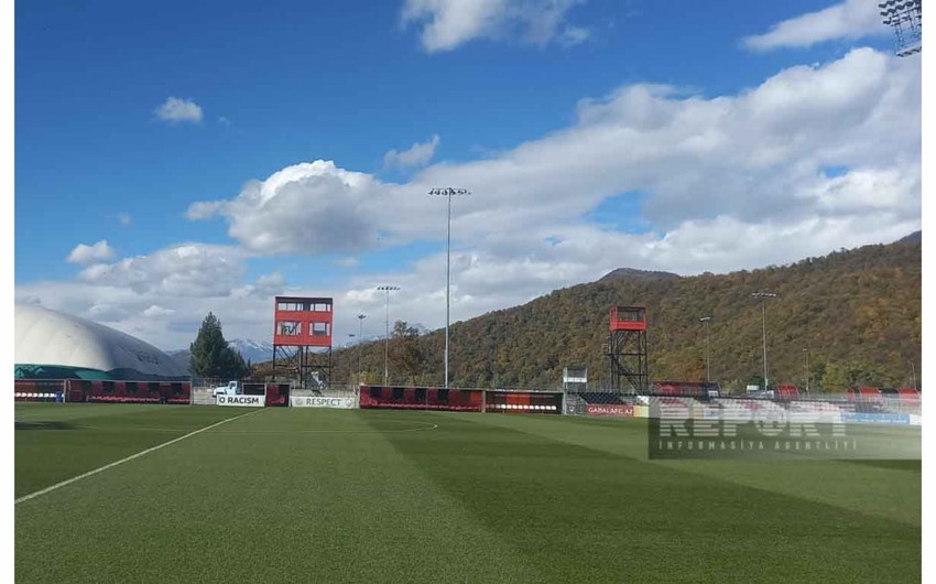 Azərbaycan millisinin oyunu ilə bağlı Qəbələ şəhər stadionunda görülən işlər yekunlaşıb