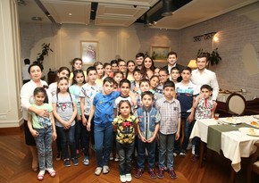 Leyla Aliyeva meets with children at orphanage No.2