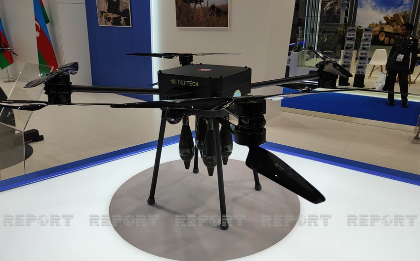 На выставке ADEX демонстрируется изготовленный в Азербайджане дрон-миномет Овчу