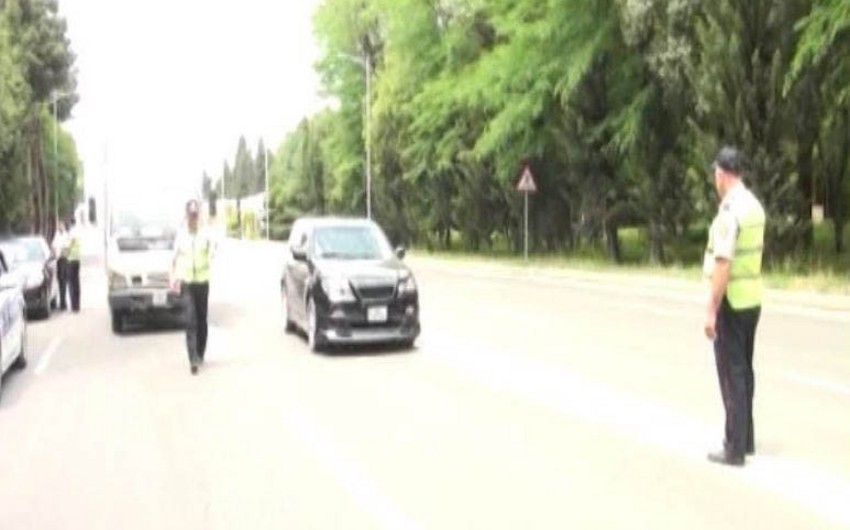 Дорожная полиция провела рейд в Мингячевире, оштрафовано 30 водителей - ФОТО
