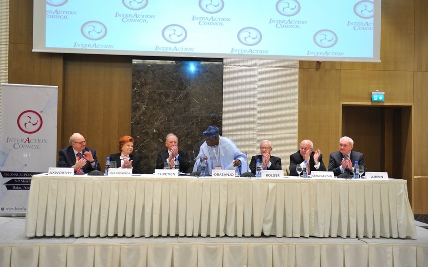 InterAction Council holds annual plenary meeting in Baku