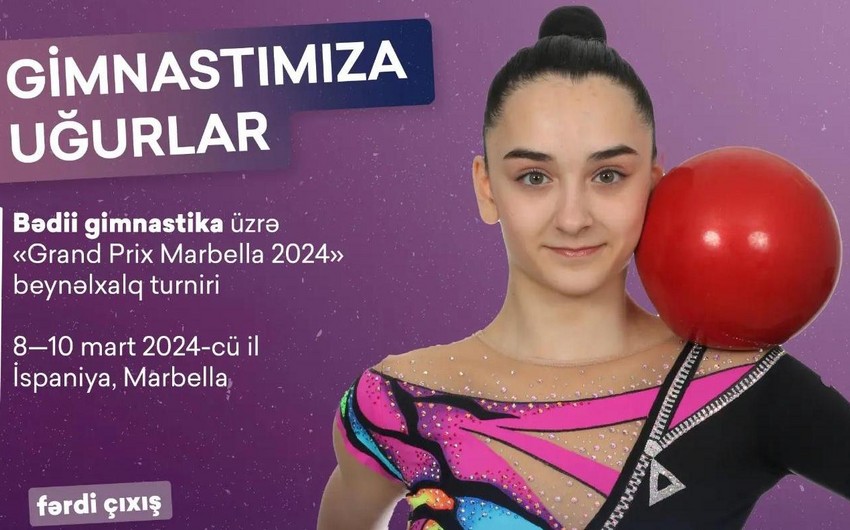 Azerbaijani rhythmic gymnast to perform at tournament in Spain