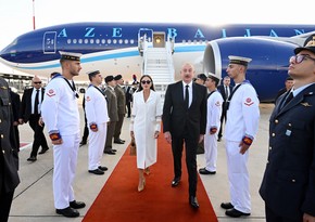 Azerbaijani President Ilham Aliyev visiting Italy