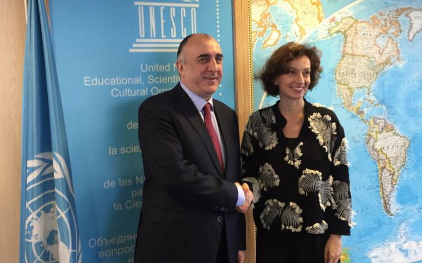Elmar Mammadyarov meets with UNESCO Director General Audrey Azoulay