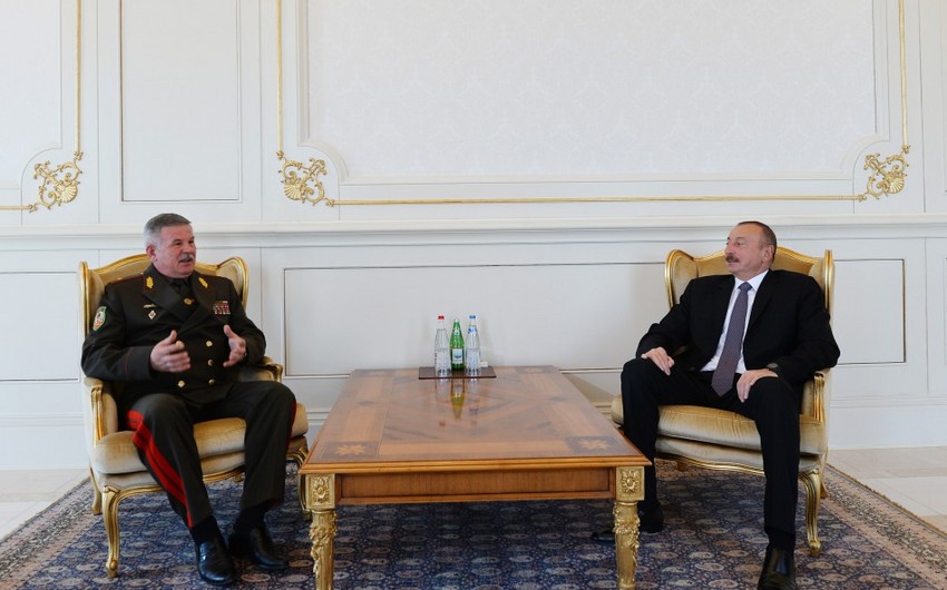 Президент Азербайджана Ильхам Алиев принял председателя Государственного пограничного комитета Беларуси