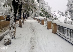 Snow hits Lerik district of Azerbaijan, electricity supply ceased