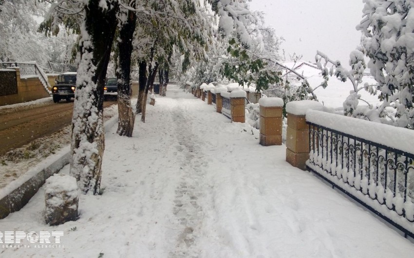 Snow hits Lerik district of Azerbaijan, electricity supply ceased