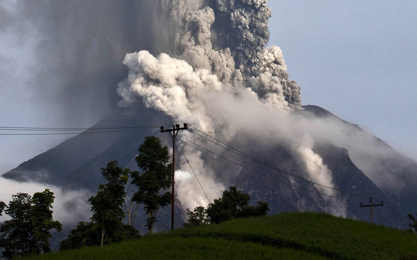 На индонезийском острове Суматра произошло извержение вулкана