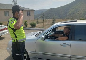 В Дашкесане водители оштрафованы за непристегнутый ремень безопасности