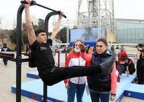 Event on International Sports Day underway on Baku Boulevard