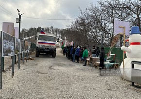 Bu gün Xankəndi-Laçın yolunda sülhməramlılara məxsus 55 avtomobil maneəsiz hərəkət edib - VİDEO - YENİLƏNİB-11