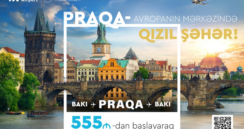 AZAL offers discount for flights from Baku to Prague