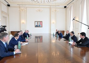 President Ilham Aliyev receives Russia's Security Council Secretary