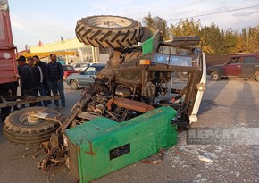 В Билясуваре произошла дорожная авария, пострадавший госпитализирован 