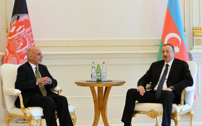 Azerbaijani and Afghan presidents held a one-on-one meeting