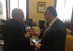 Foreign Minister Elmar Mammadyarov met with the Vatican Prefect of the Congregation for the Oriental Churches