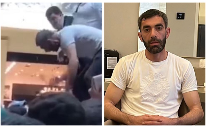 Bakıda blogerlə görüş zamanı kəmərlə zor tətbiq edən şəxs saxlanılıb