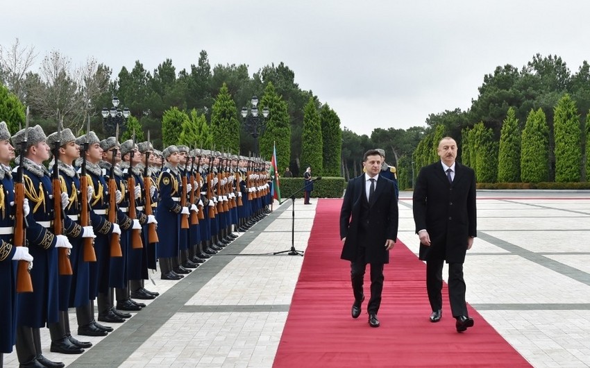 Official welcome ceremony held for President of Ukraine Volodymyr Zelensky