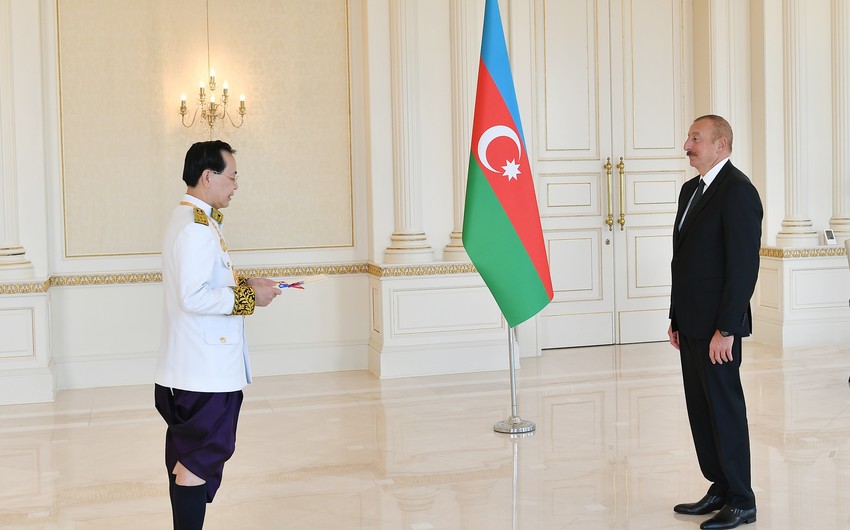 Ilham Aliyev receives credentials of Cambodia's new ambassador