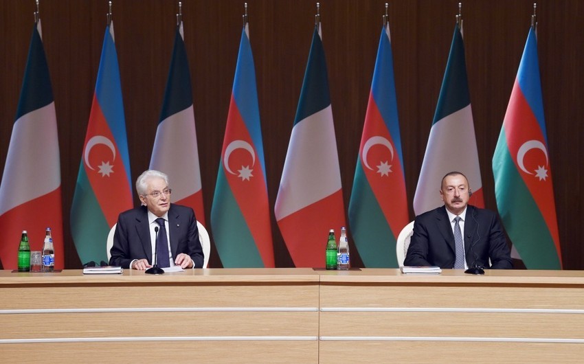 İtaliya Prezidenti: “Azərbaycanla bizim iqtisadiyyatlarımız bir-birini tamamlayır”