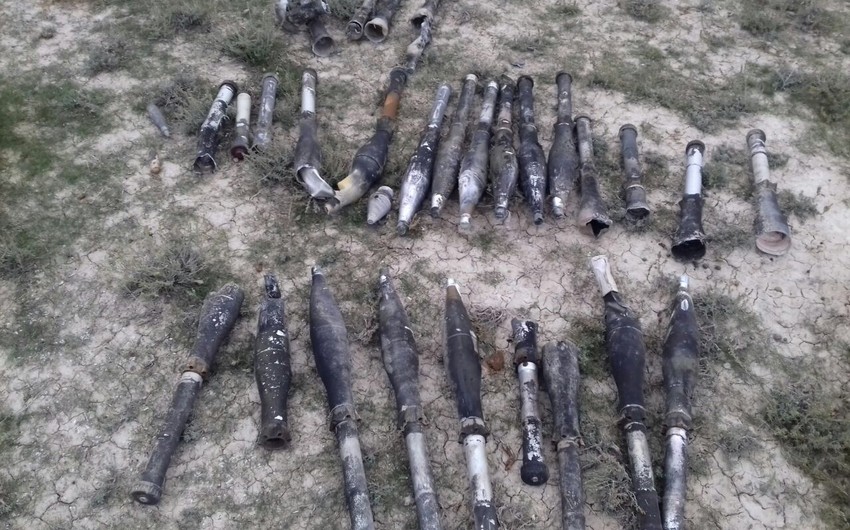 В Хызы обнаружена 1461 единица невзорвавшихся боеприпасов