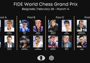FIDE Qran-prisi: Şəhriyar Məmmədyarovun rəqibləri müəyyənləşib