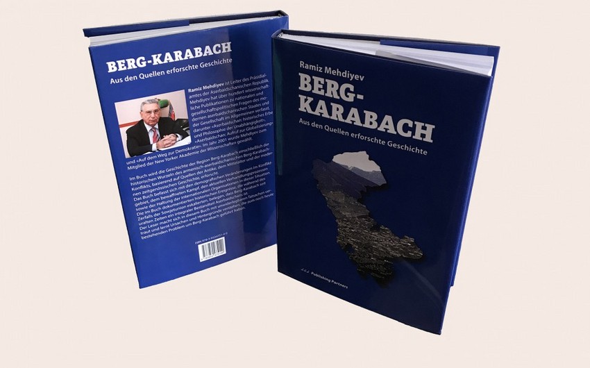 Книга академика Рамиза Мехтиева Нагорный Карабах: история, прочитанная по источникам издана на немецком языке в Швейцарии