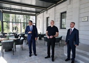 President Ilham Aliyev attends inauguration of Palace Hotel in Khankandi after major overhaul and restoration