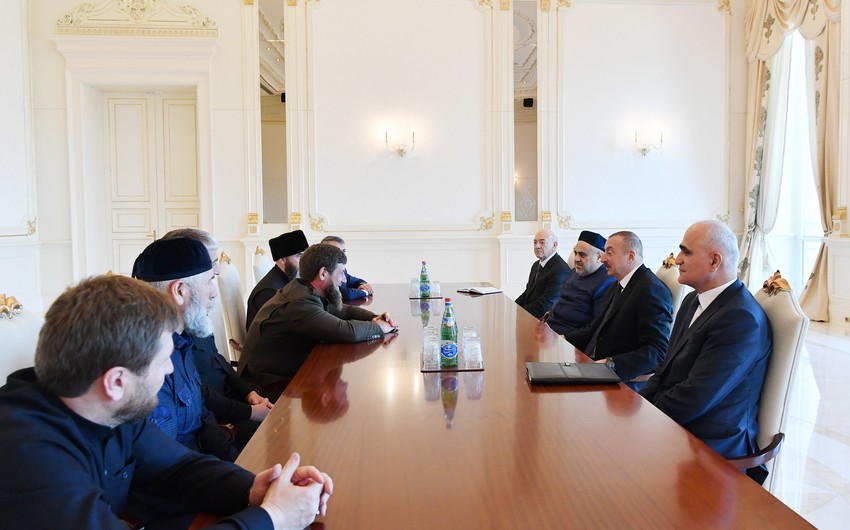 President Ilham Aliyev receives Ramzan Kadyrov