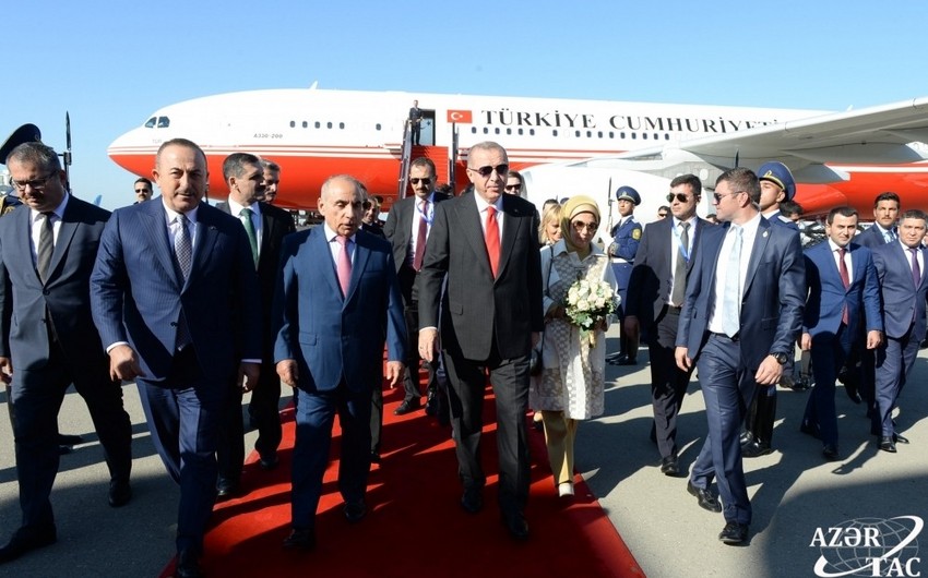 Erdoğan leaves for Azerbaijan