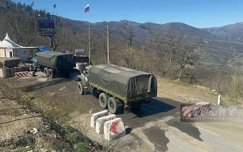 По дороге Ханкенди-Лачын беспрепятственно проехали 69 автомобилей миротворцев