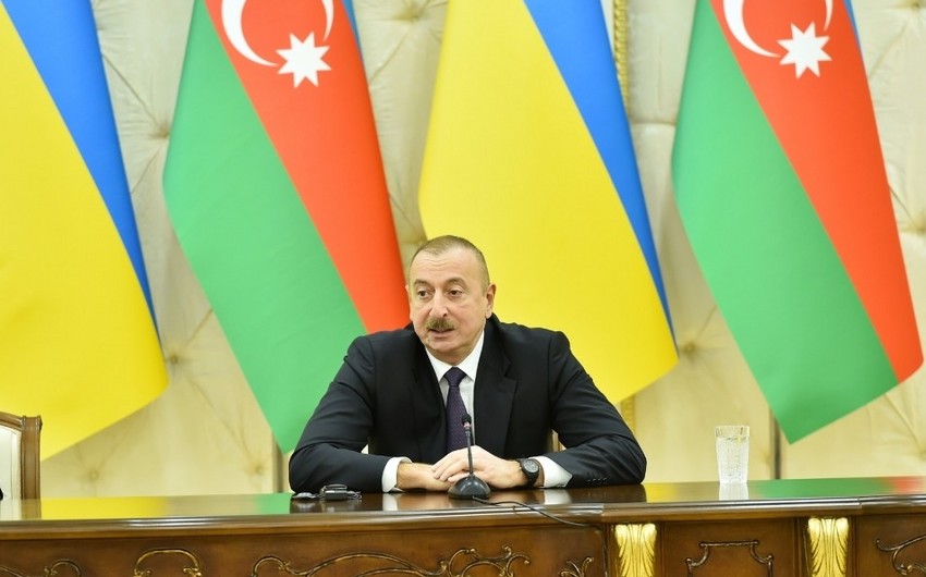 Prezident: Ukrayna-Azərbaycan əlaqələrinin inkişafına çox böyük diqqət veririk
