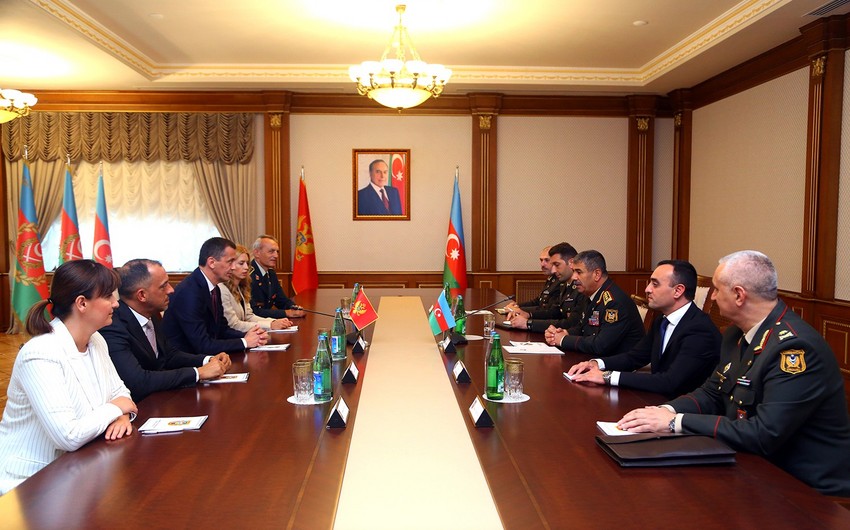 Обсуждены вопросы военного сотрудничества между Азербайджаном и Монтенегро