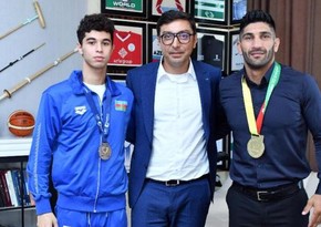 Farid Gayibov meets with medalists of international competitions