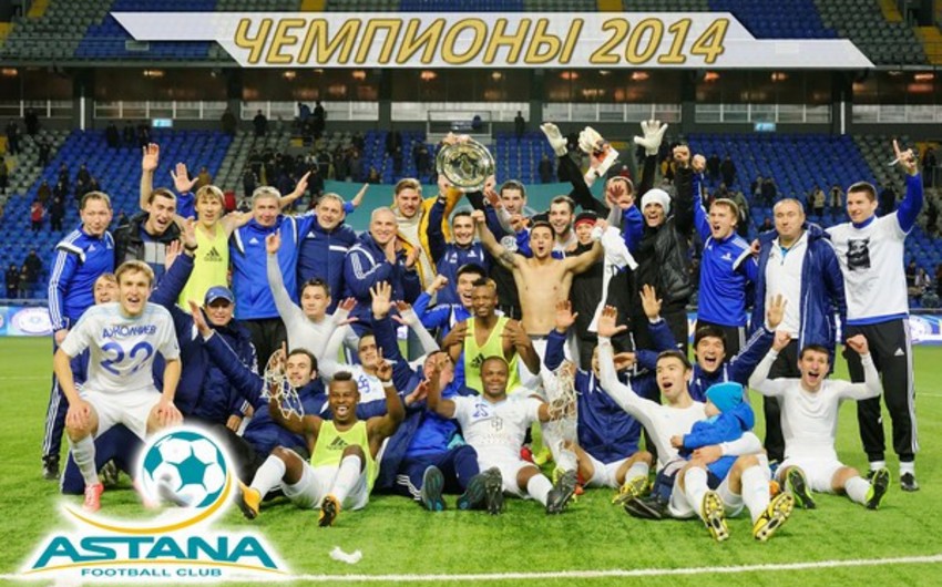 Astana klubu tarixində ilk dəfə Qazaxıstan çempionu olub